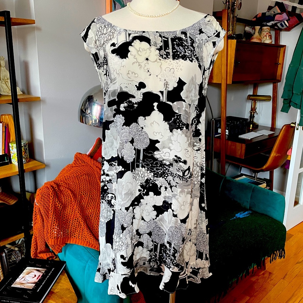 Anthropologie Moulinette Soeurs Silk Cocktail Dress